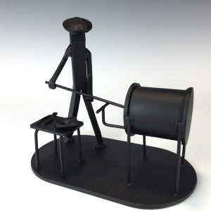 Glassblower w/Glory Hole Railroad Spike